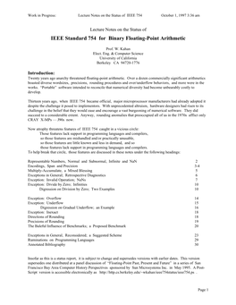 IEEE Standard 754 for Binary Floating-Point Arithmetic