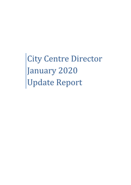 City Centre Director January 2020 Update Report
