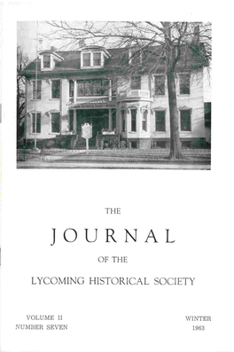 Journal of the Lycoming County Historical Society, Winter 1863