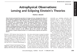 Lensing and Eclipsing Einstein's Theories