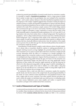 Levels of Measurement and Types of Variables