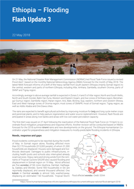 Ethiopia – Flooding Flash Update 3