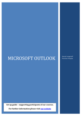 MICROSOFT OUTLOOK David Longstaff