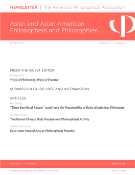 Asian and Asian-American Philosophers and Philosophies