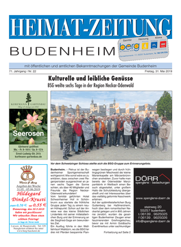 Heimat-Zeitung 22/2019