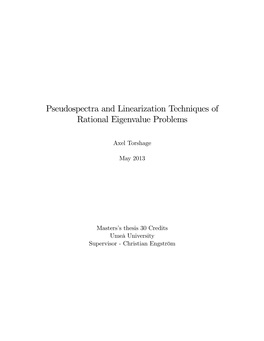 Pseudospectra and Linearization Techniques of Rational Eigenvalue Problems
