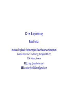 River Engineering John Fenton