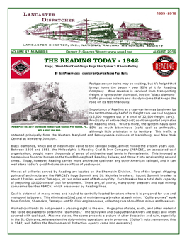 THE READING TODAY - 1942 Huge, Short-Haul Coal Drags Keep This System’S Wheels Rolling