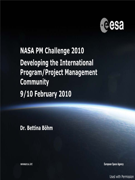 ESA & ESOC Overview