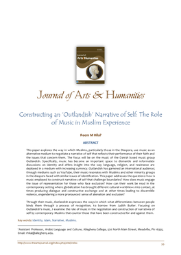 Journal of Arts & Humanities