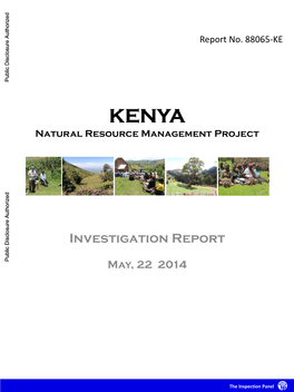 KENYA Natural Resource Management Project Public Disclosure Authorized