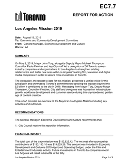 Los Angeles Mission 2019