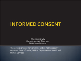 Informed Consent