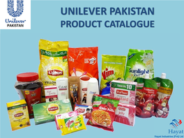 Unilever Pakistan Product Catalogue