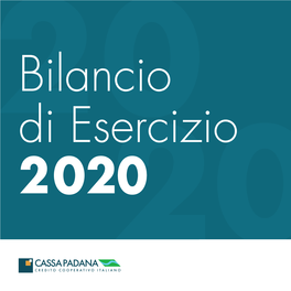 Bilancio Di Esercizio 2020 – Cassa Padana