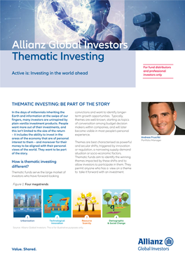 Thematic Investing for Fund Distributors and Professional Active Is: Investing in the World Ahead Investors Only