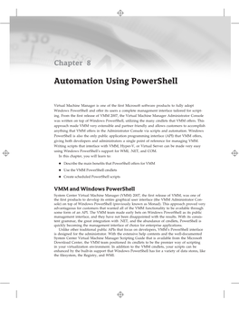 Chapter 8 Automation Using Powershell