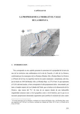 Capítulo Viii: La Propiedad De La Tierra En El Valle De La Orotava