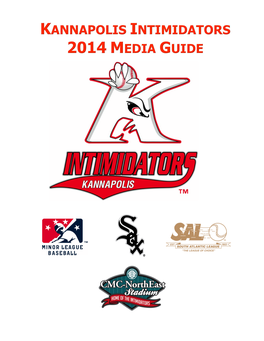 Intimidators 2014 Media Guide
