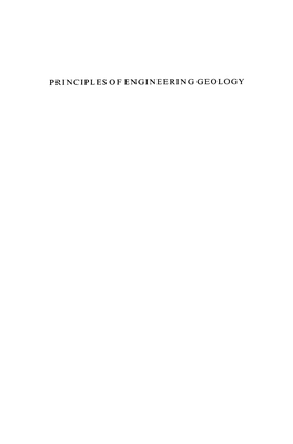 Principles of Engineering Geology Principles of Engineering Geology