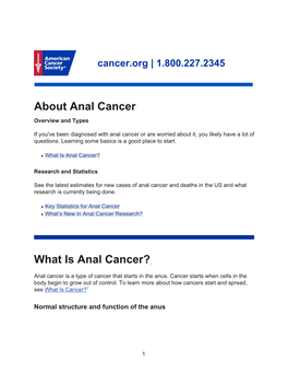 What Is Anal Cancer?