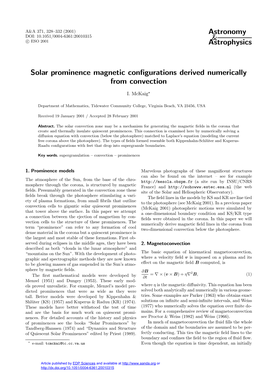 Solar Prominence Magnetic Configurations Derived Numerically