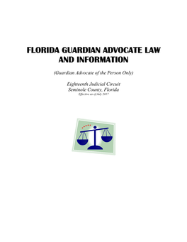 Florida Guardian Advocate Law and Information