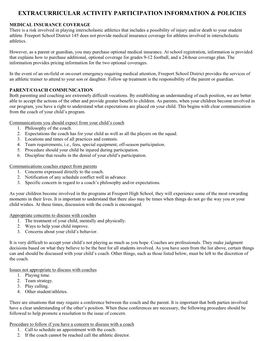 Concussion Information Sheet