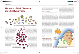 The World of Pink Diamonds and Identifying Them