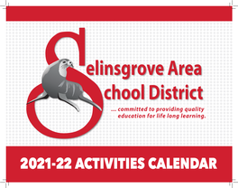 2021-22 Activities Calendar