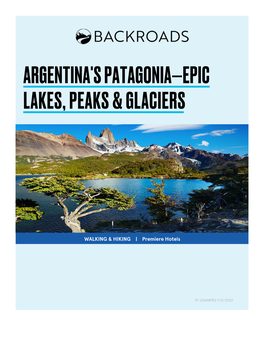 Argentina's Patagonia—Epic Lakes, Peaks & Glaciers