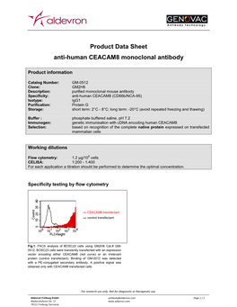 Product Datasheet