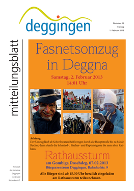 Mitteilungsblatt Nr. 05/2013