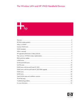 The Wireless LAN and HP Ipaq Handheld Devices