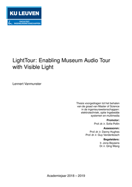 Enabling Museum Audio Tour with Visible Light