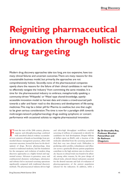 Reigniting Pharmaceutical Innovation Through Holistic Drug Targeting