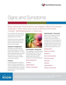 Signs and Symptoms