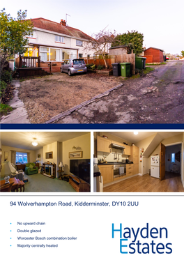 94 Wolverhampton Road, Kidderminster, DY10 2UU