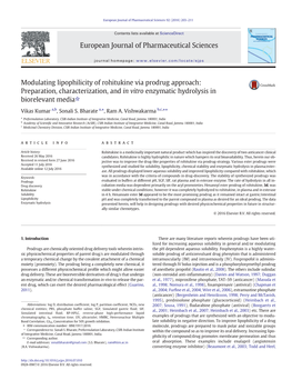 Preparation, Characterization, and in Vitro Enzymatic Hydrolysis in Biorelevant Media☆