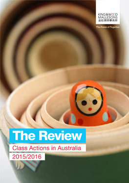 The Review Class Actions in Australia