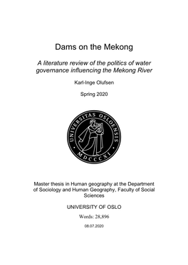 Dams on the Mekong