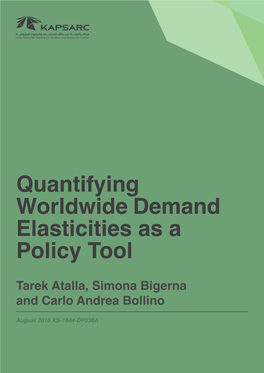 Quantifying Worldwide Demand Elasticities As a Policy Tool