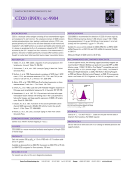 CD20 (B9E9): Sc-9984