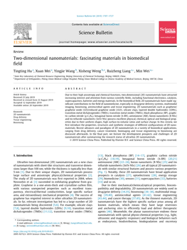 Two-Dimensional Nanomaterials