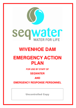 Wivenhoe Dam Emergency Action Plan
