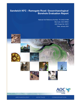 Sandwich KFC - Ramsgate Road: Geoarchaeological Borehole Evaluation Report