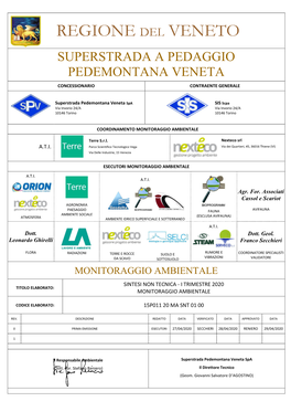 Regione Del Veneto Superstrada a Pedaggio