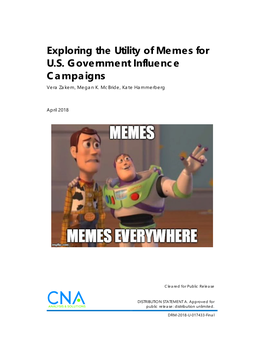 Exploring the Utility of Memes for US Government Influence Campaigns