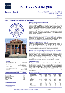 First Private Bank Ltd. (FPB)