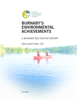 Burnaby's Environmental Achievements